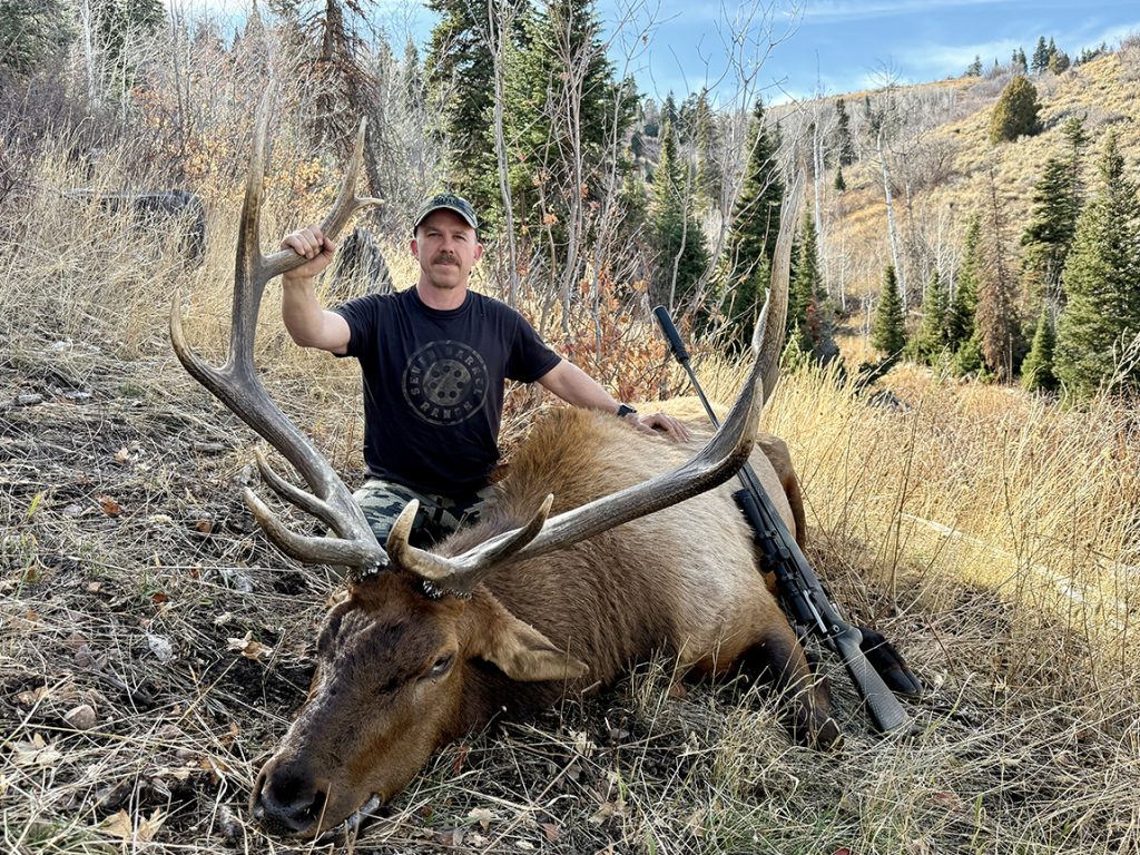 The author with a Utah elk. 